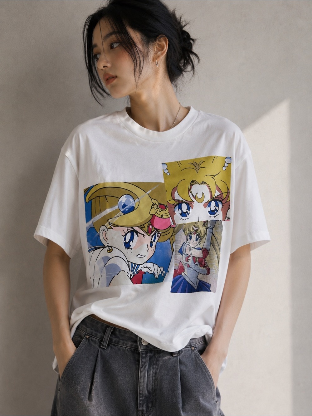 Rare MO&Co. x Sailor Moon 15th Anniversary Special Capsule tee 2019 collab